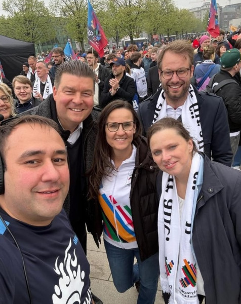  Hamburg Olimpiyat adaylığı için etkinlik düzenlendi.